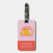 HARRY POTTER™ | Cute HUFFLEPUFF™ Bagagelabel (Achterkant verticaal)