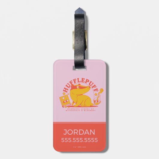 HARRY POTTER™ | Cute HUFFLEPUFF™ Bagagelabel (Achterkant verticaal)