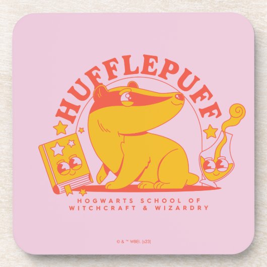 HARRY POTTER™ | Cute HUFFLEPUFF™ Bier Onderzetter (Voorkant)