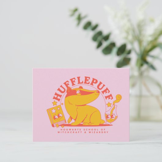HARRY POTTER™ | Cute HUFFLEPUFF™ Briefkaart (Staand voorkant)