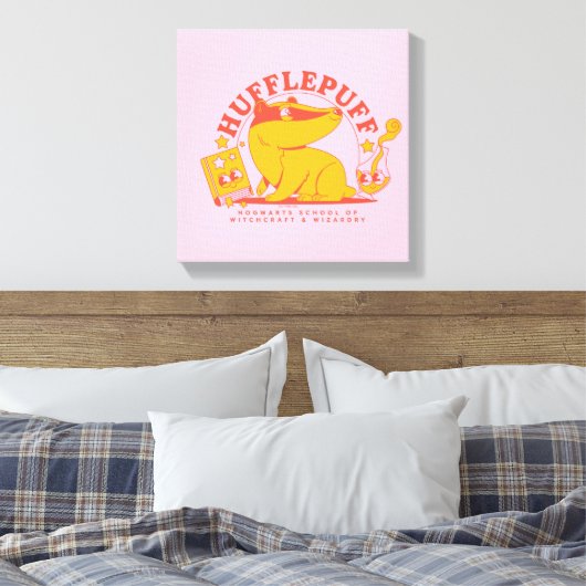HARRY POTTER™ | Cute HUFFLEPUFF™ Canvas Afdruk (Insitu (Slaapkamer))