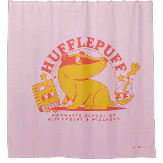 HARRY POTTER™ | Cute HUFFLEPUFF™ Douchegordijn (Voorkant)