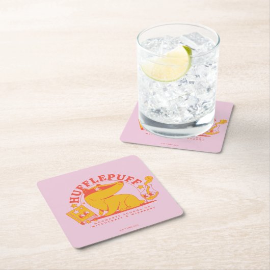 HARRY POTTER™ | Cute HUFFLEPUFF™ Kartonnen Onderzetters (Insitu)