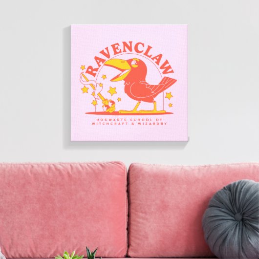 HARRY POTTER™ | Cute RAVENCLAW™ Hogwarts School Canvas Afdruk (Insitu (Woonkamer))