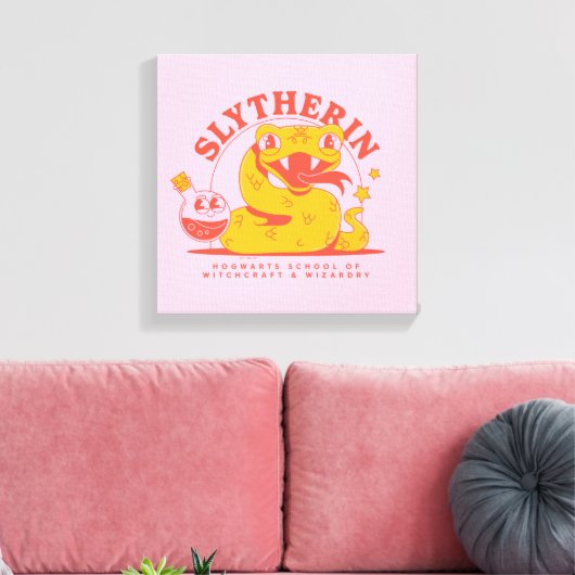 HARRY POTTER™ | Cute SLYTHERIN™ Hogwarts School Canvas Afdruk (Insitu (Woonkamer))