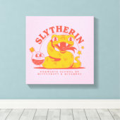 HARRY POTTER™ | Cute SLYTHERIN™ Hogwarts School Canvas Afdruk (Insitu (Houten vloer))