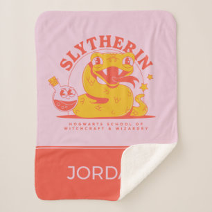 HARRY POTTER™ Cute SLYTHERIN™ Hogwarts School Sherpa Deken