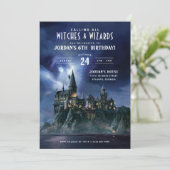 Harry Potter | Dark Zweinstein Castle Verjaardag Kaart (Staand voorkant)