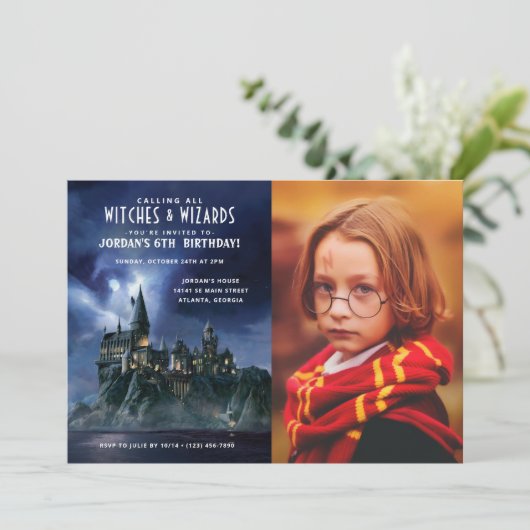 Harry Potter | Dark Zweinstein Kasteel Verjaardag  Kaart (Staand voorkant)