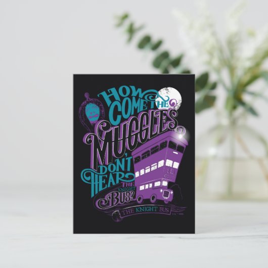 Harry Potter | de Grafische Typografie van de Bus Briefkaart (Staand voorkant)