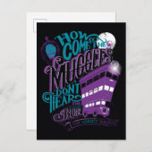 Harry Potter | de Grafische Typografie van de Bus Briefkaart (Voorkant / Achterkant)