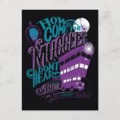 Harry Potter | de Grafische Typografie van de Bus Briefkaart (Voorkant)
