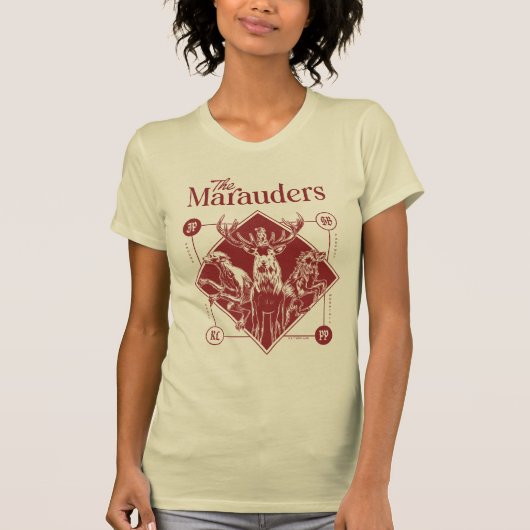 HARRY POTTER™ De Marauders Animagus Grafiek T-shirt (Voorkant)