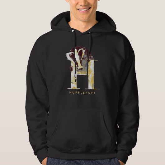 Harry Potter | de Waterverf van de Das HUFFLEPUFF™ Hoodie (Voorkant)