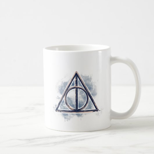 Harry Potter | Deathly Hallows Watercolor Koffiemok (Rechts)