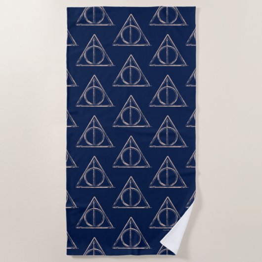 Harry Potter | Deathly Hallows Watercolor Strandlaken (Voorkant)