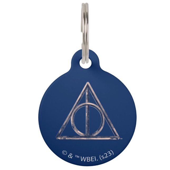 Harry Potter | Deathly Hallows Waterverf Huisdierpenning (Voorkant)