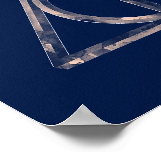 Harry Potter | Deathly Hallows Waterverf Poster (Hoek)