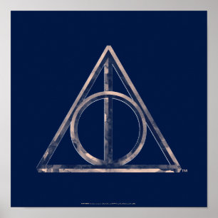 Harry Potter   Deathly Hallows Waterverf Poster