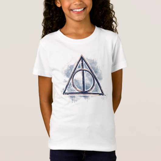 Harry Potter | Deathly Hallows Waterverf T-shirt (Voorkant)