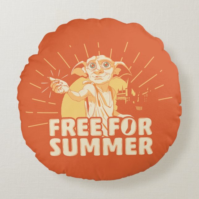 HARRY POTTER™ | Dobby gratis voor de zomer Rond Kussen (Voorkant)
