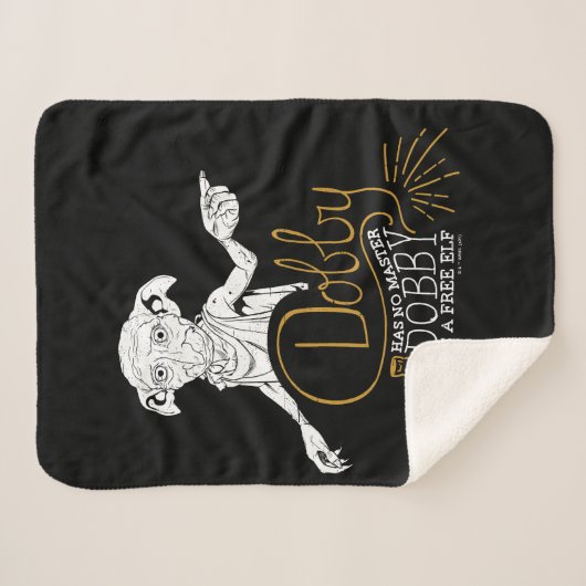 Harry Potter | Dobby heeft geen master Sherpa Deken (Voorkant (horizontaal))