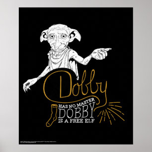 Harry Potter   Dobby heeft geen meester Poster