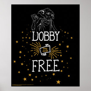 Harry Potter   Dobby is vrij Poster
