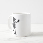 Harry Potter | "Dobby is vrij" Silhouette Typograf Koffiemok (Voorkant links)