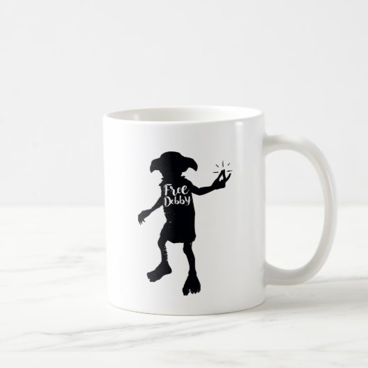 Harry Potter | "Dobby is vrij" Silhouette Typograf Koffiemok (Rechts)