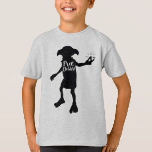 Harry Potter   "Dobby is vrij" Silhouette Typograf T-shirt