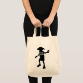 Harry Potter | "Dobby is vrij" Silhouette Typograf Tote Bag (Voorkant (product))