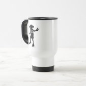 Harry Potter | "Dobby vrij" Silhouet Typografie Reisbeker (Voorkant links)