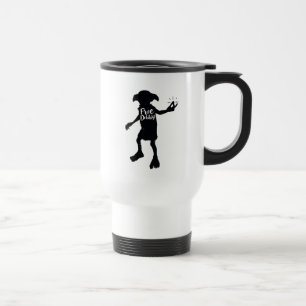 Harry Potter   "Dobby vrij" Silhouet Typografie Reisbeker