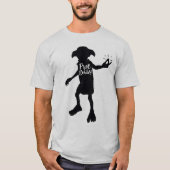 Harry Potter | "Dobby vrij" Silhouet Typografie T-shirt (Voorkant)