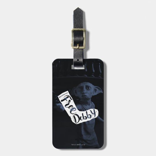 Harry Potter | "Dobby vrij" Sok Typography Bagagelabel (Voorkant verticaal)
