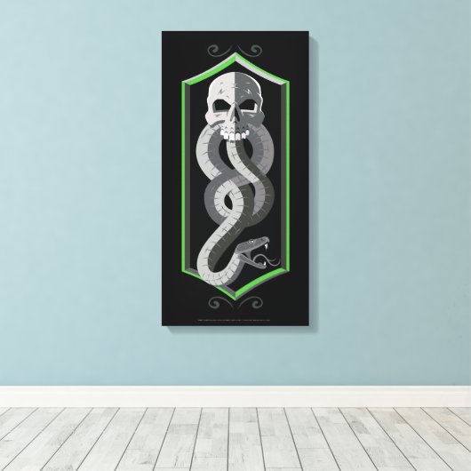 Harry Potter | Donkere Mark Sigil Canvas Afdruk (Insitu (Houten vloer))