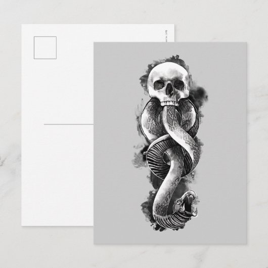 Harry Potter | Donkere mark-Waterverf Briefkaart (Voorkant / Achterkant)