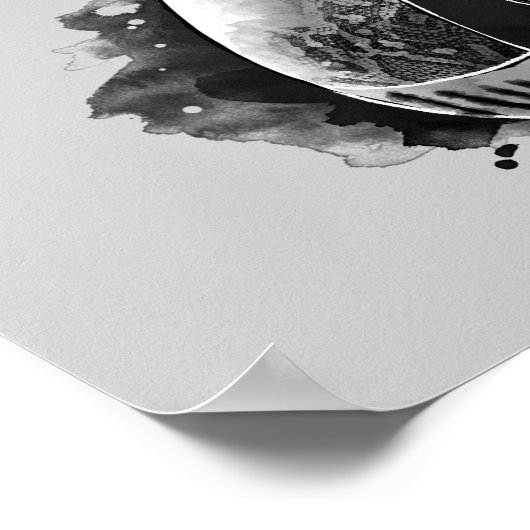 Harry Potter | Donkere mark-Waterverf Poster (Hoek)