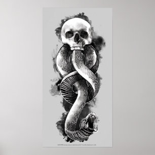 Harry Potter   Donkere mark-Waterverf Poster