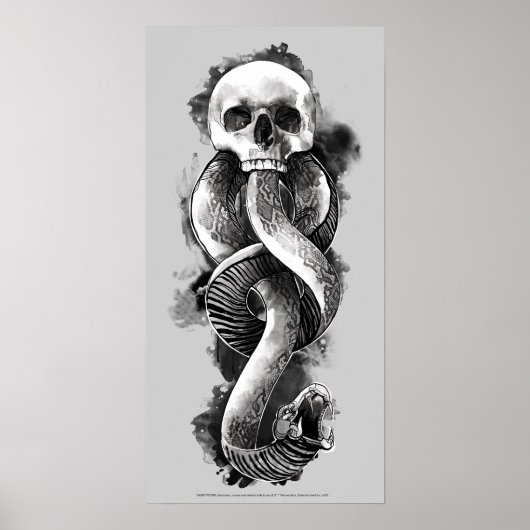 Harry Potter | Donkere mark-Waterverf Poster (Voorkant)