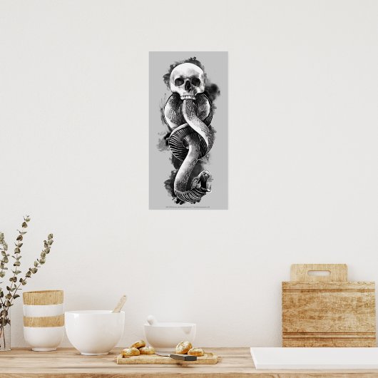 Harry Potter | Donkere mark-Waterverf Poster (Keuken)