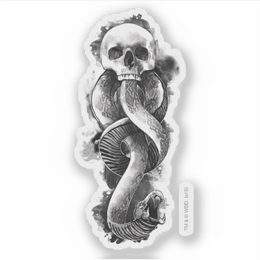 Harry Potter | Donkere mark-Waterverf Sticker (Voorkant)