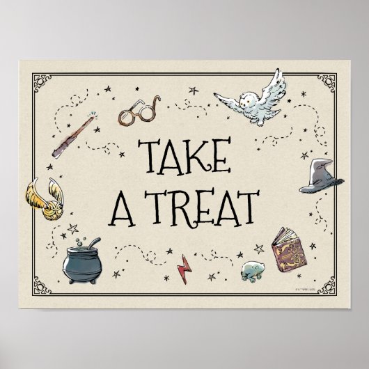 Harry Potter Eerste Verjaardag Neem een Snoepje Poster (Voorkant)