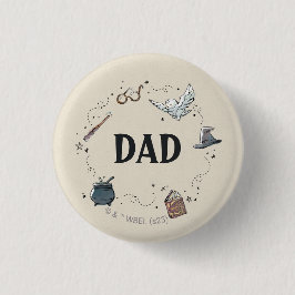 Harry Potter Eerste Verjaardag Papa Ronde Button 3,2 Cm