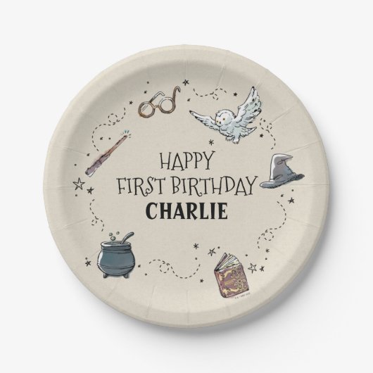 Harry Potter Eerste Verjaardag Papieren Bordje (Voorkant)