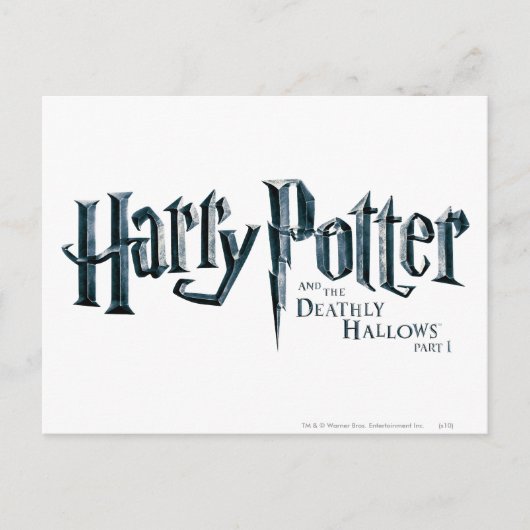 Harry Potter en de dodelijke hallows Logo 1 2 Briefkaart (Voorkant)