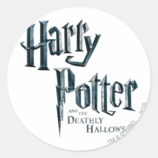 Harry Potter en de dodelijke hallows Logo 1 Ronde Sticker (Voorkant)
