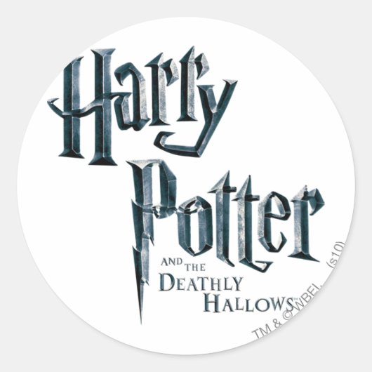 Harry Potter en de dodelijke hallows Logo 3 Ronde Sticker (Voorkant)