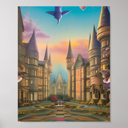 Harry potter en de schoonheid van de Hogwarts Poster (Voorkant)